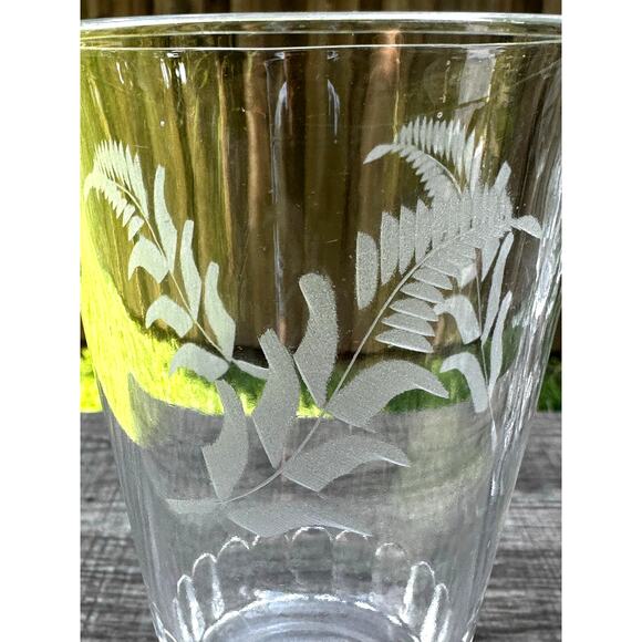 EAPG Riverside Glassworks No.3 Fern 1800's Stemmed Goblets 6 5 /8"-Set of 12 - Picture 6 of 9
